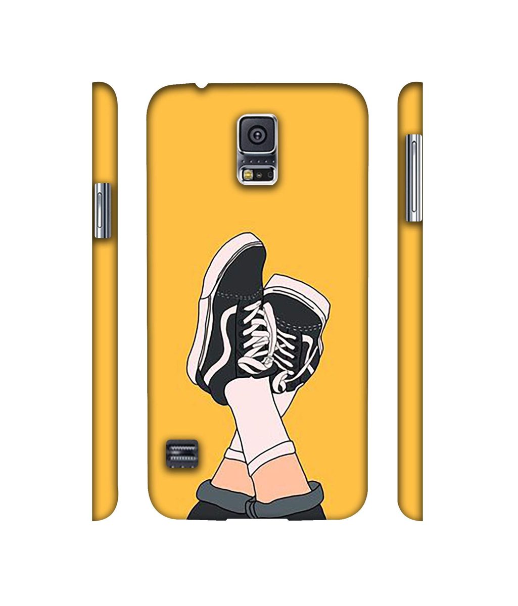 Amazon Brand - Solimo Designer Boy Shoes Pattern 3D Printed Hard Back Case Mobile Cover for Samsung Galaxy S5 i9600