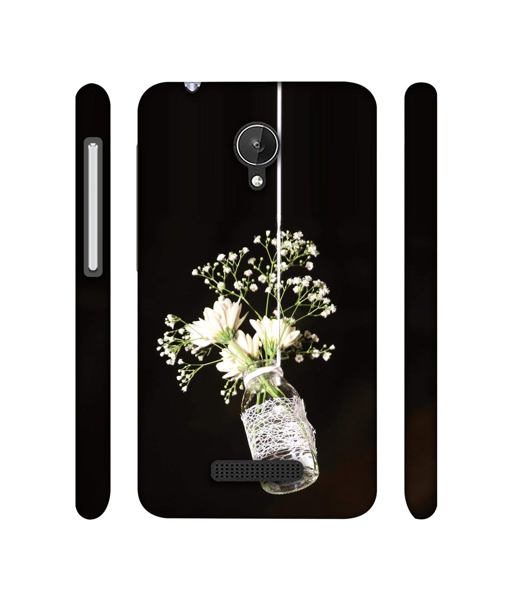 Amazon Brand - Solimo Designer Hanging Flowerpot 3D Printed Hard Back Case Mobile Cover for Micromax Canvas Spark Q380