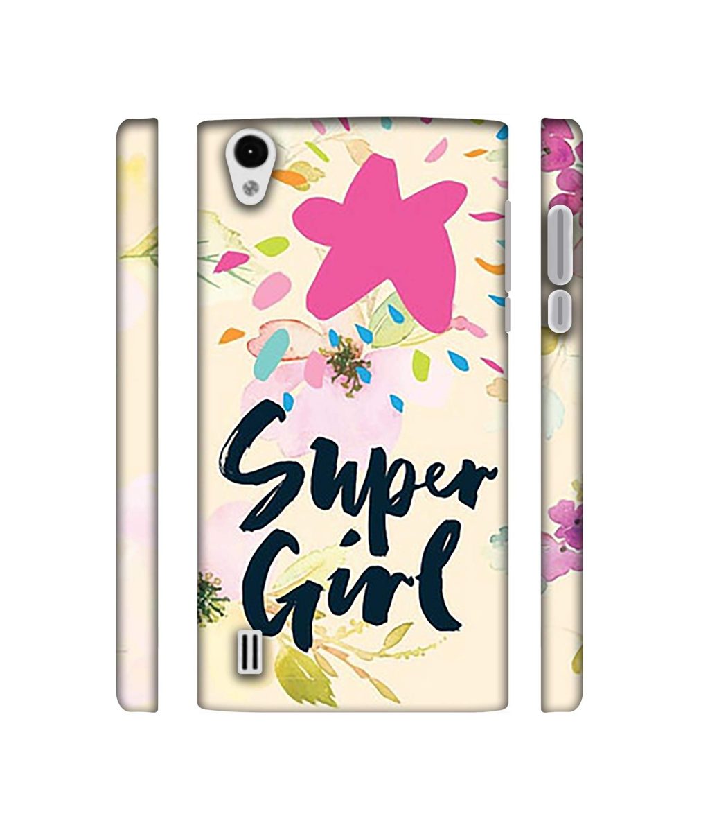 Amazon Brand - Solimo Designer Super Girl 3D Printed Hard Back Case Mobile Cover for VIVO Y15
