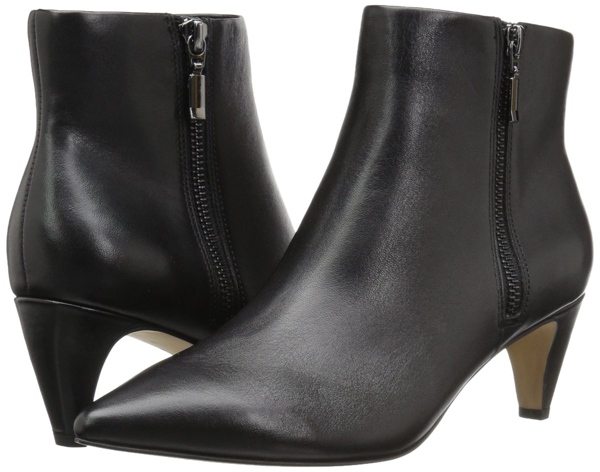 The Fix Women's Kenzee Kitten Heel Bootie, Black, 7 B US
