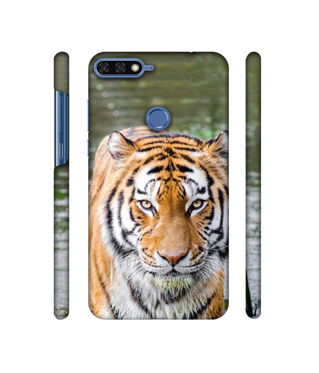 Amazon Brand - Solimo Designer Tiger in Water 3D Printed Hard Back Case Mobile Cover for Huawei Honor 7A