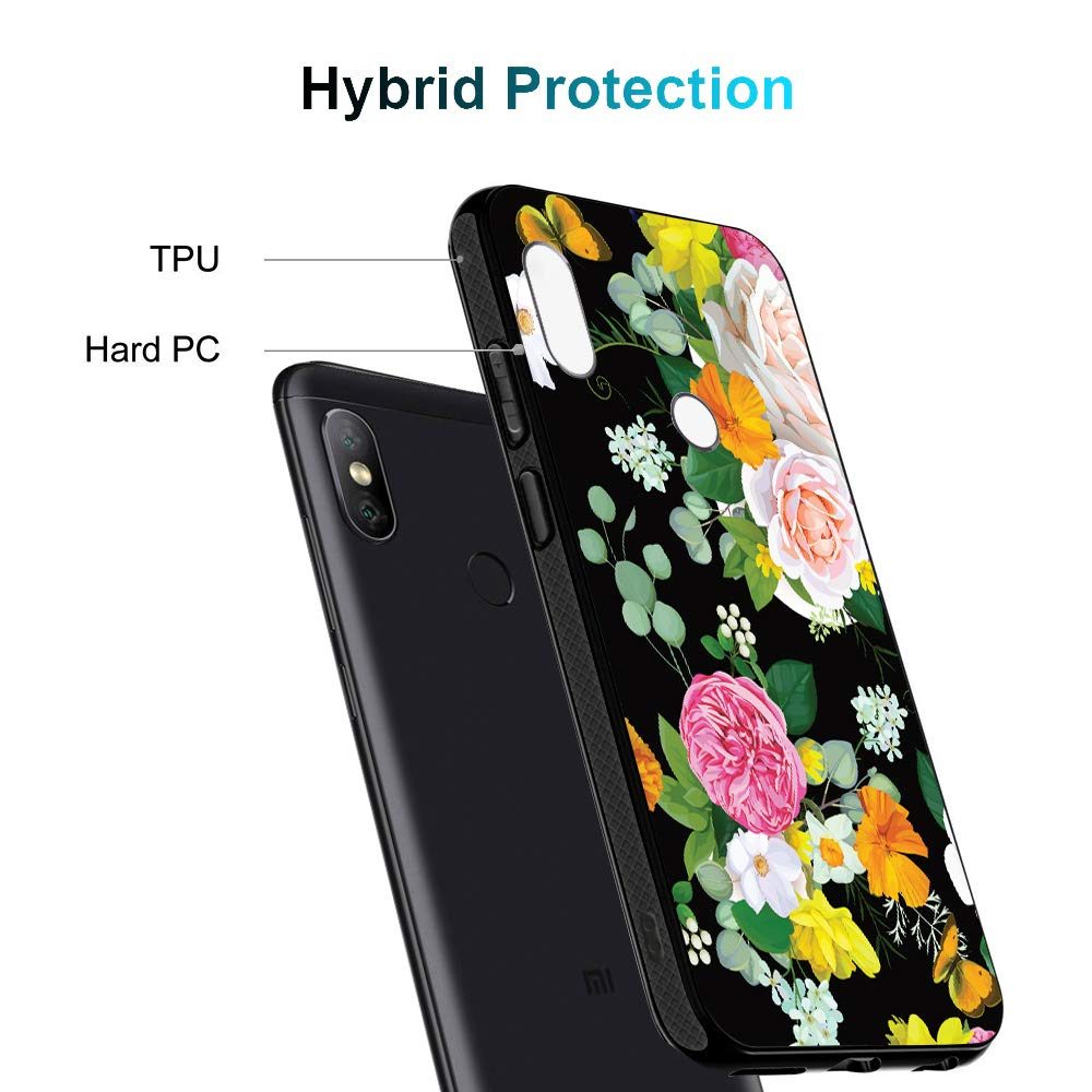 Amazon Brand - Solimo Designer Floral Printed Hard Back Case Mobile Cover for Redmi Note 5 Pro
