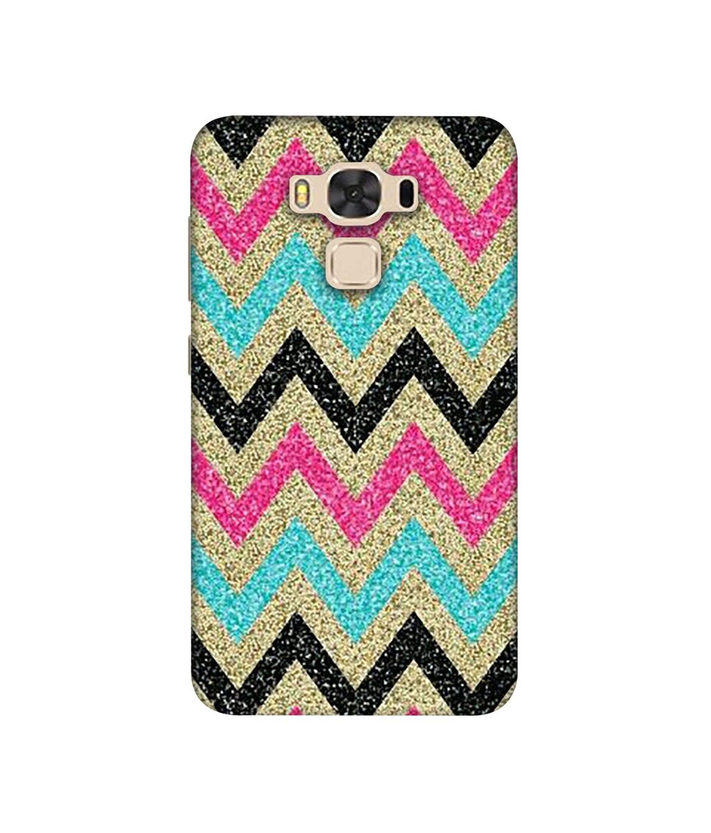 Amazon Brand - Solimo Designer Sparkle Zik Zak Texture 3D Printed Hard Back Case Mobile Cover for Asus Zenfone 3 Max ZC553KL