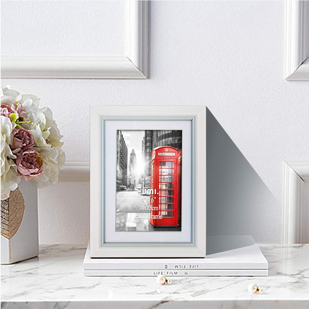 UMI Essentials Photo Frame Set, White, 10 x 15  cm