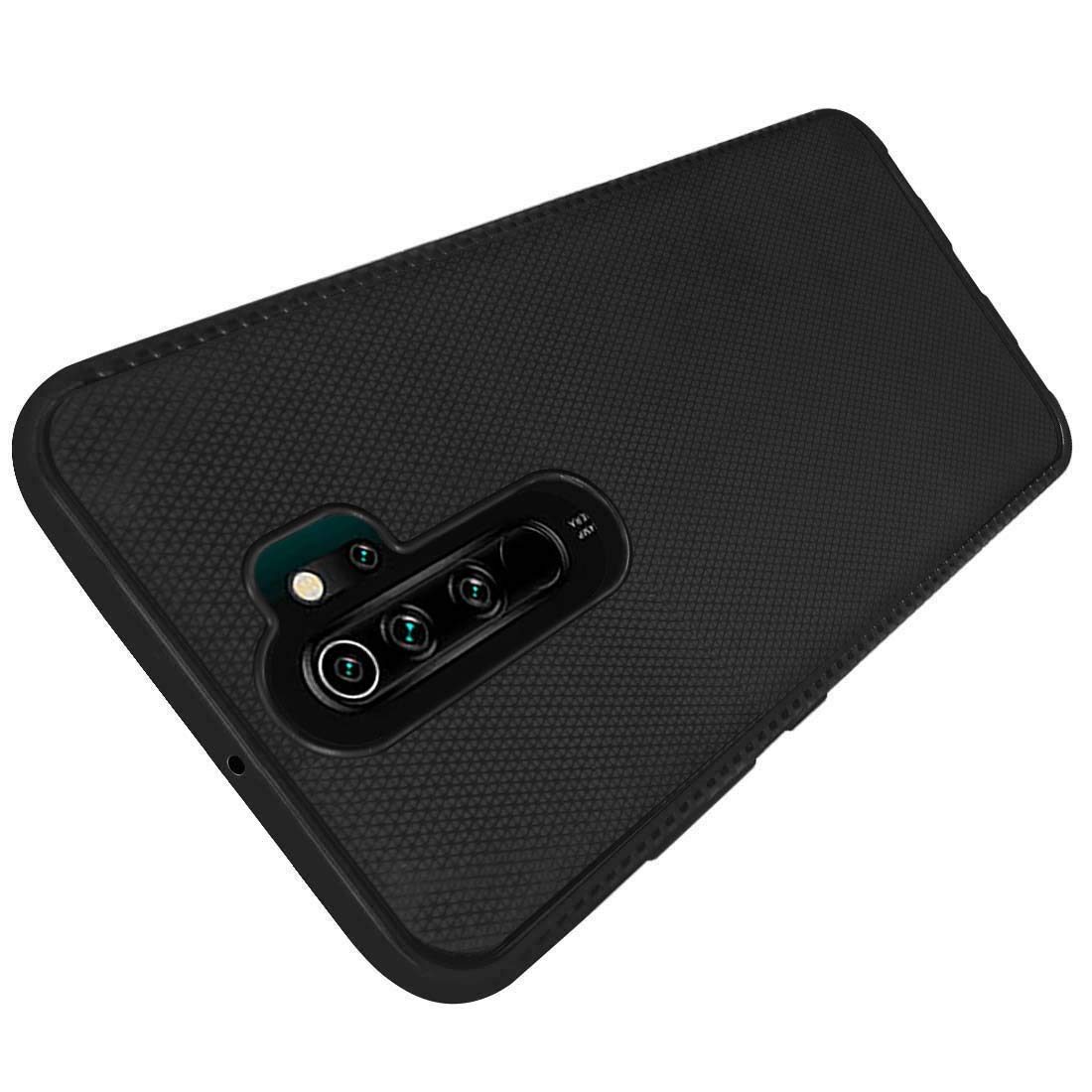 Amazon Brand - Solimo Mobile Cover for Mi Redmi Note 8 Pro (Soft & Flexible Back case), Black