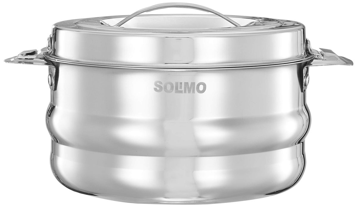 Amazon Brand - Solimo Galaxy Insulated Stainless Steel Serving Casserole with Lid (1.5L)