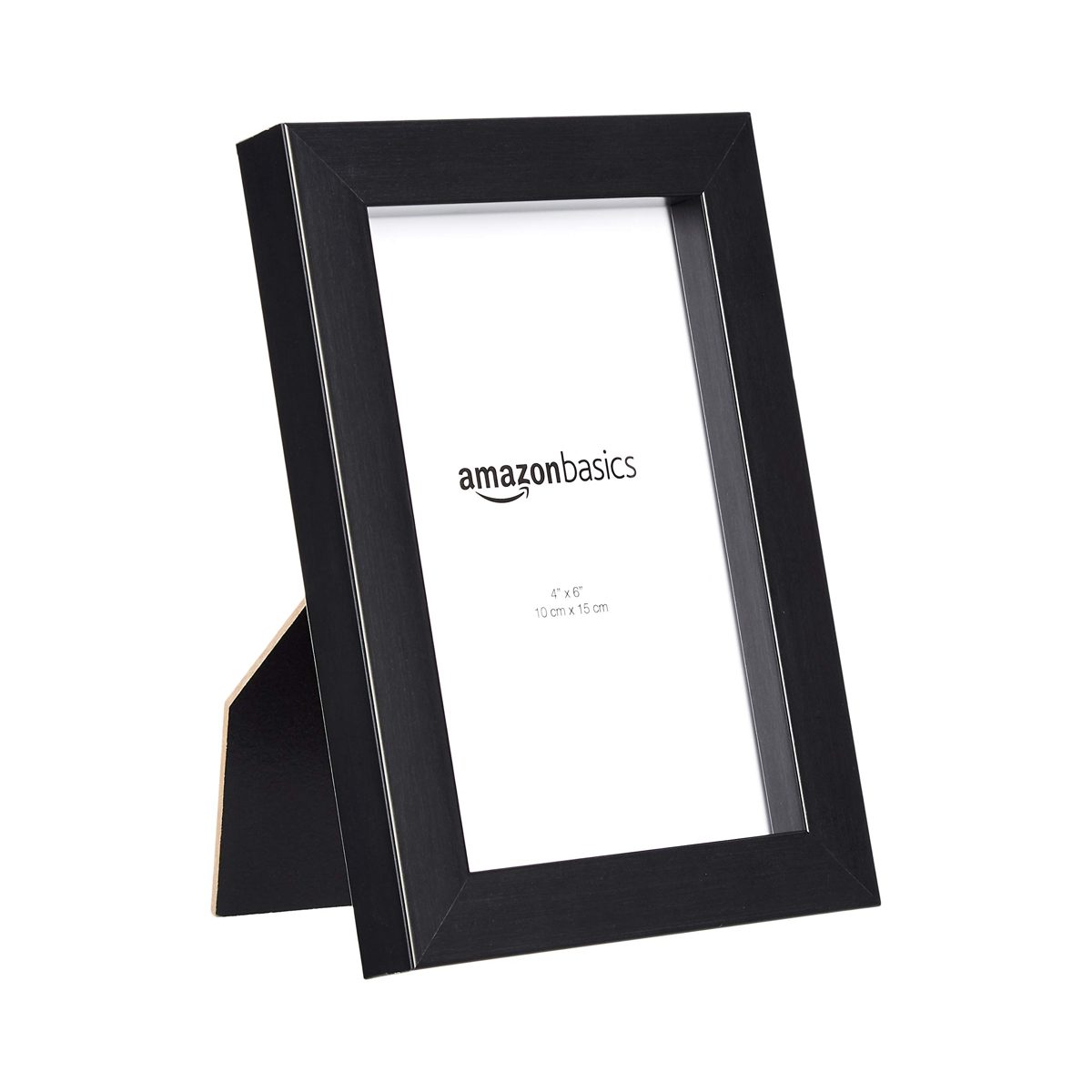 Amazon Basics Picture Frame, 3.9 x 5.9 inches (10 x 15 cm), Black, Set