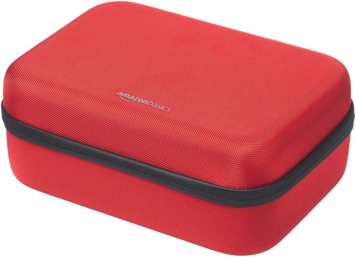 AmazonBasics Travel and Storage Case for Nintendo Switch - Red