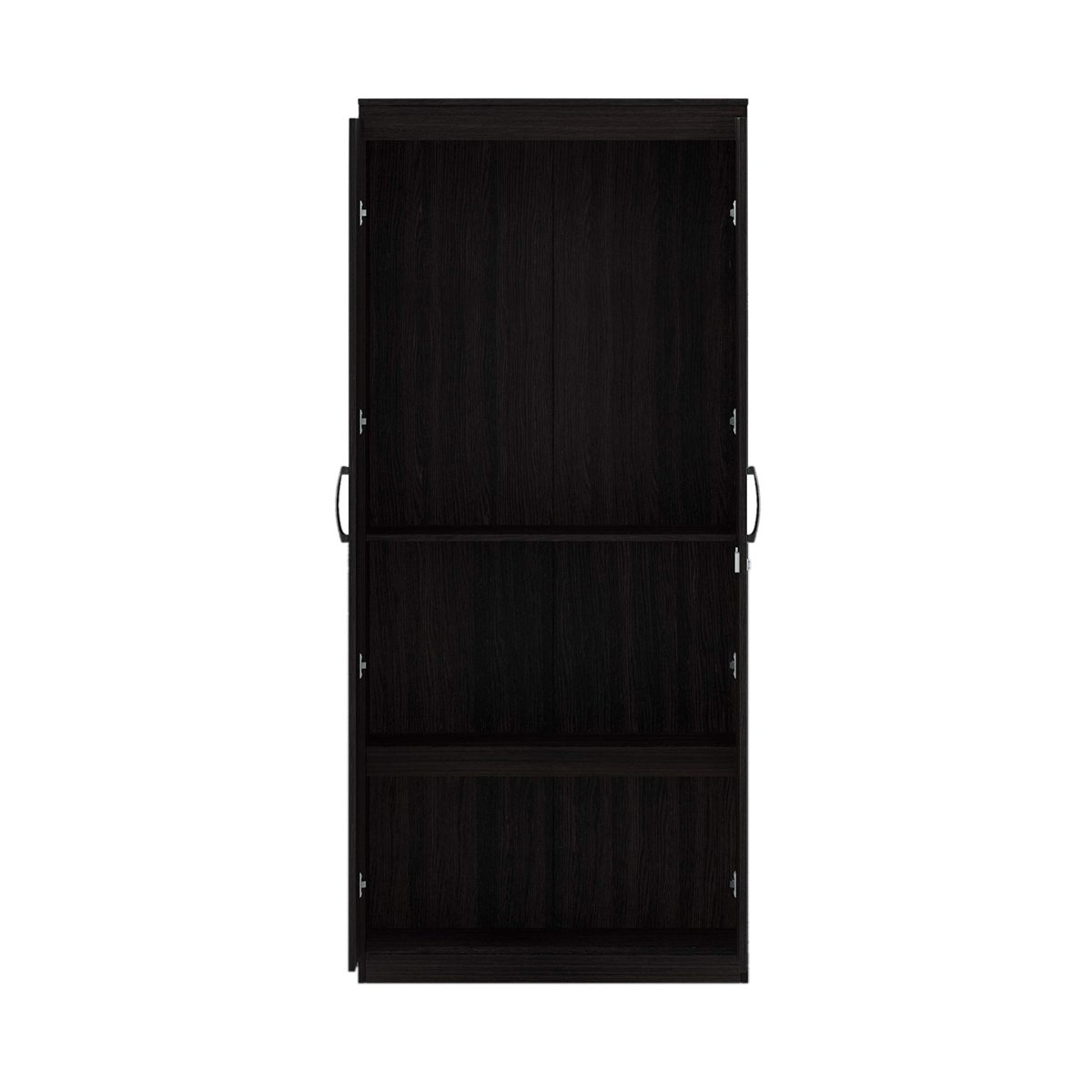 Amazon Brand - Solimo Vega Engineered Wood 2 Door Wardrobe with Half Mirror (Espresso Finish)