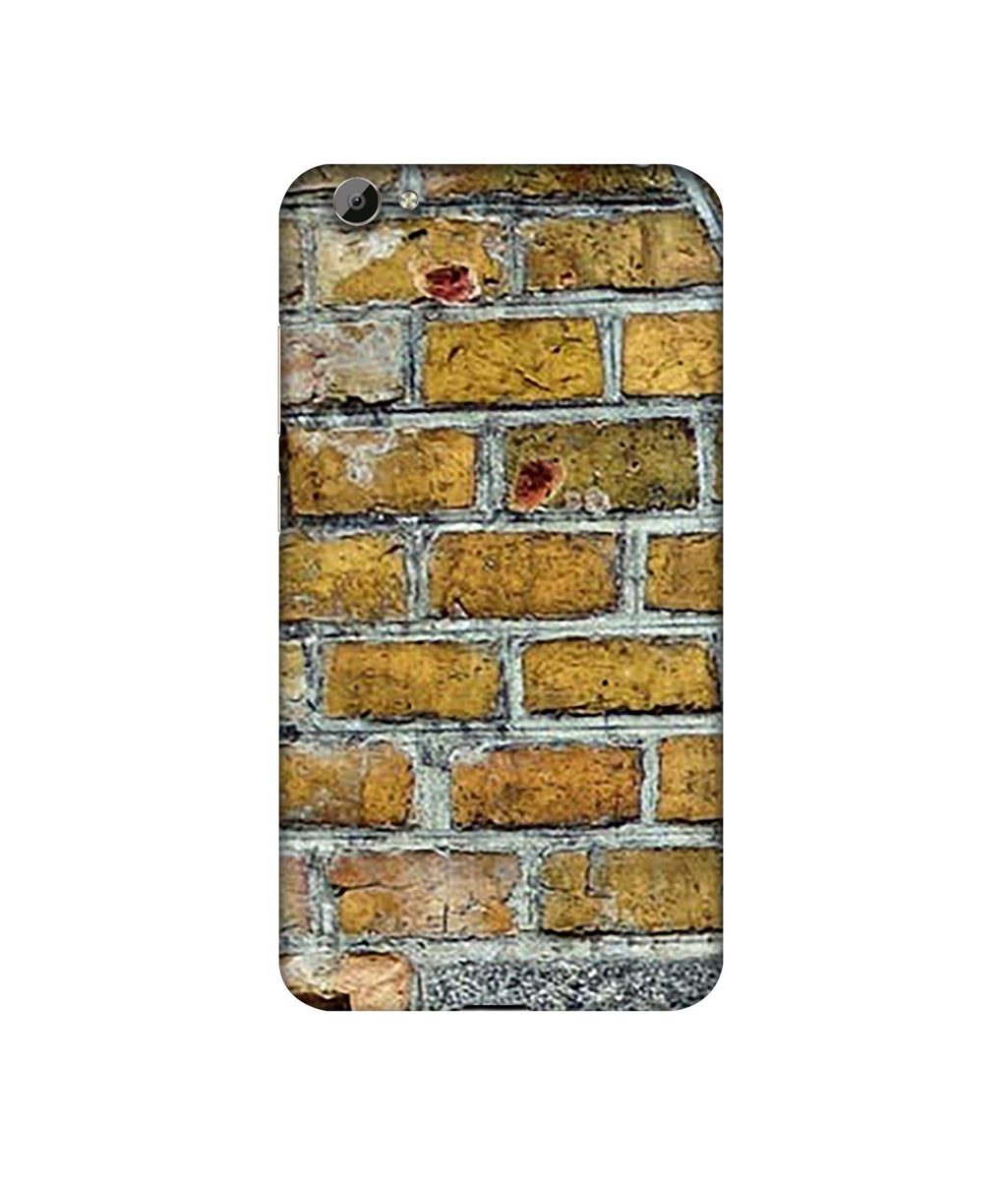 Amazon Brand - Solimo Designer Yellowesh Brick Texture 3D Printed Hard Back Case Mobile Cover for Vivo Y66