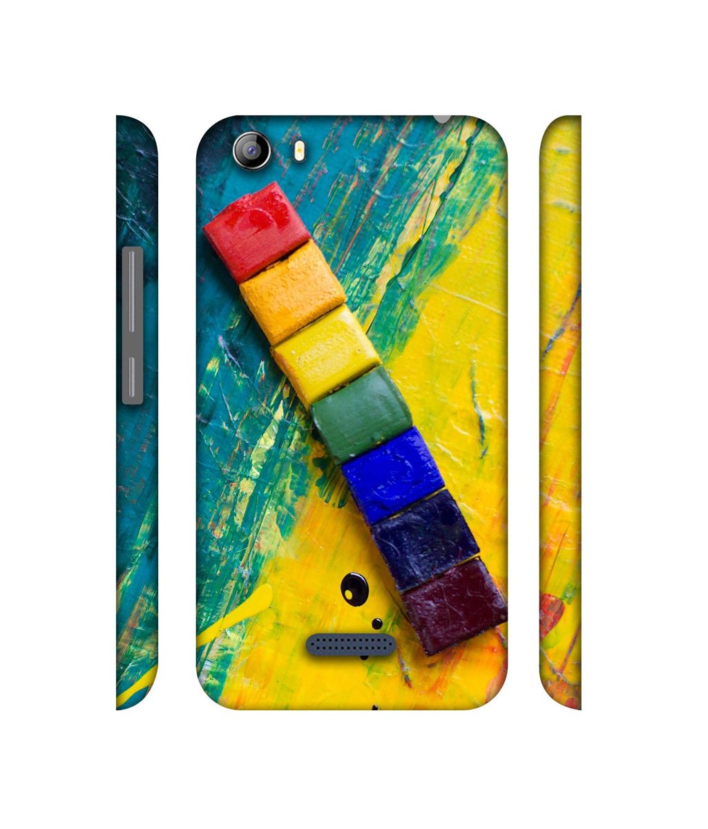 Amazon Brand - Solimo Designer Wax Color Blocks 3D Printed Hard Back Case Mobile Cover for Micromax Canvas 5 E481