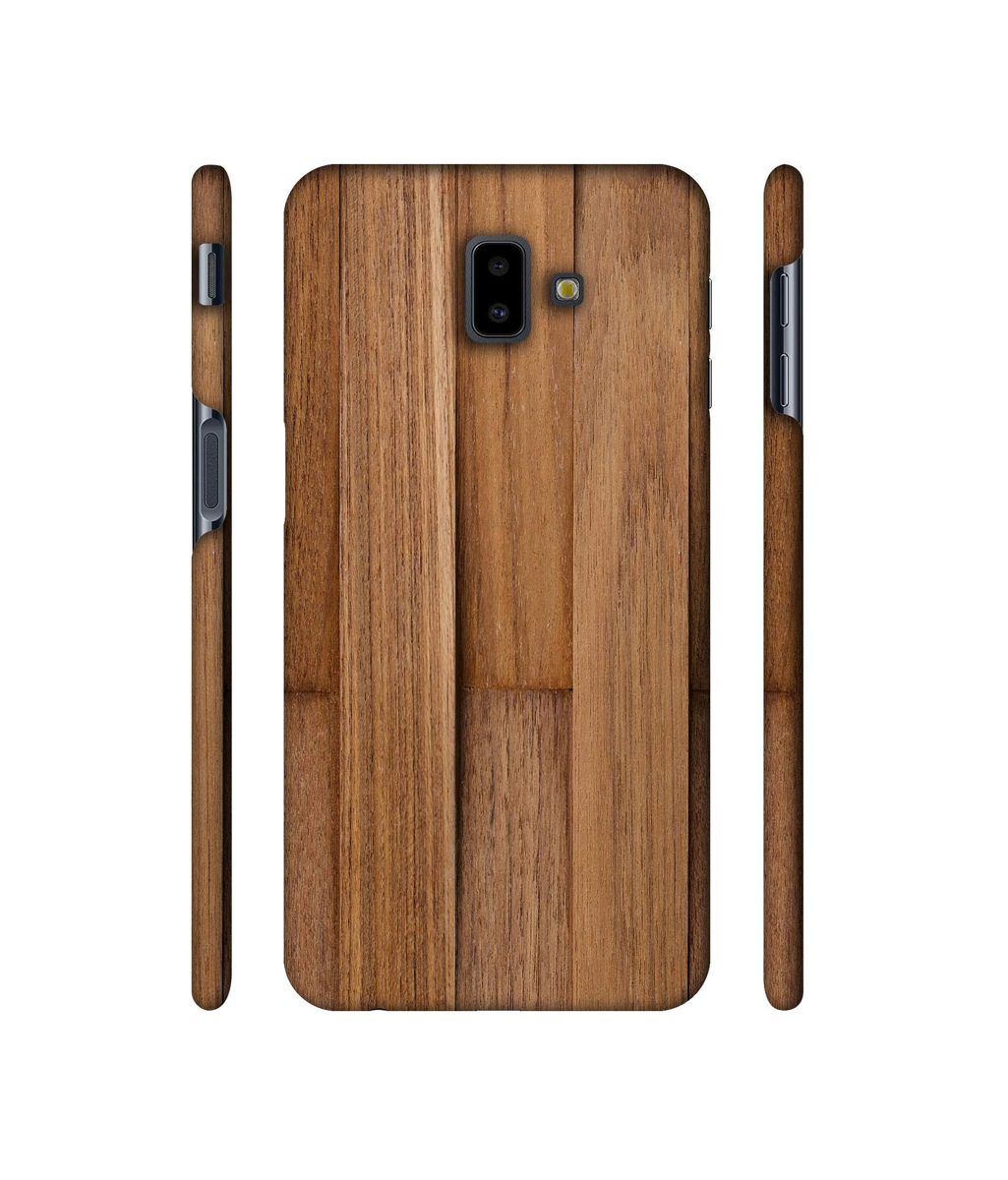 Amazon Brand - Solimo Designer Wooden Art 3D Printed Hard Back Case Mobile Cover for Samsung Galaxy J6 Plus