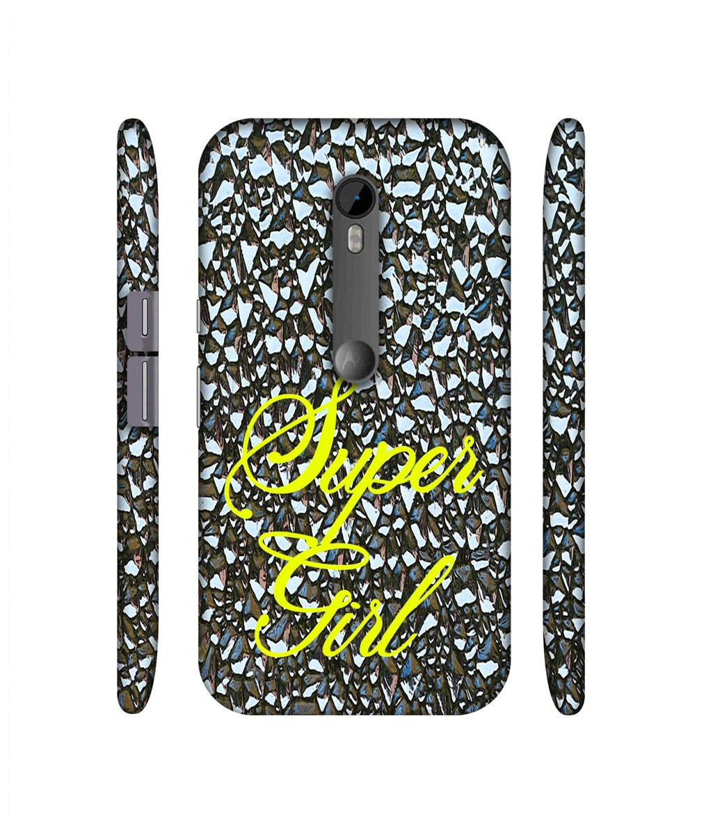 Amazon Brand - Solimo Designer Super Girl On Foil 3D Printed Hard Back Case Mobile Cover for Motorola Moto G 3rd Generation