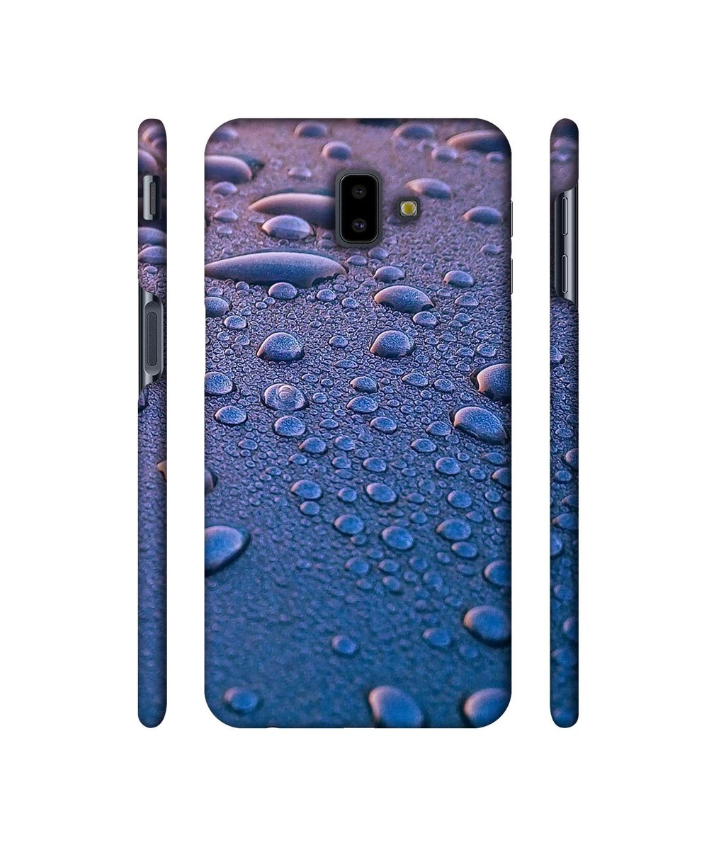 Amazon Brand - Solimo Designer Water Drops 3D Printed Hard Back Case Mobile Cover for Samsung Galaxy J6 Plus