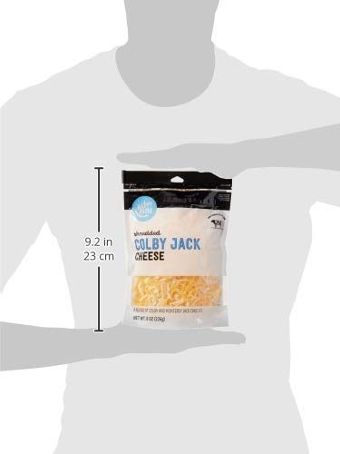 Amazon Brand - Happy Belly Shredded Colby Jack Cheese, 8 Ounce