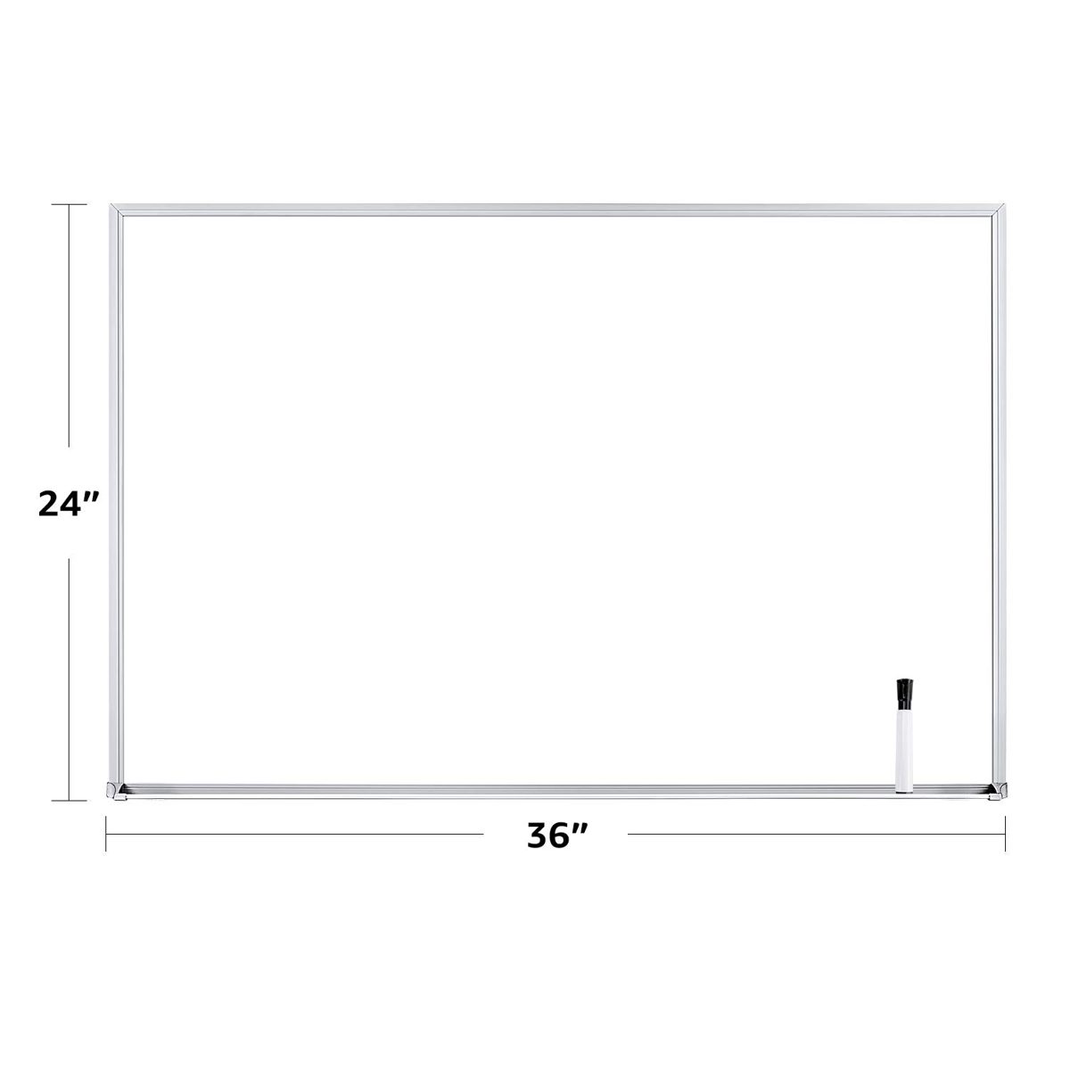 AmazonBasics Dry Erase Board, 24"x 36",Aluminum Frame