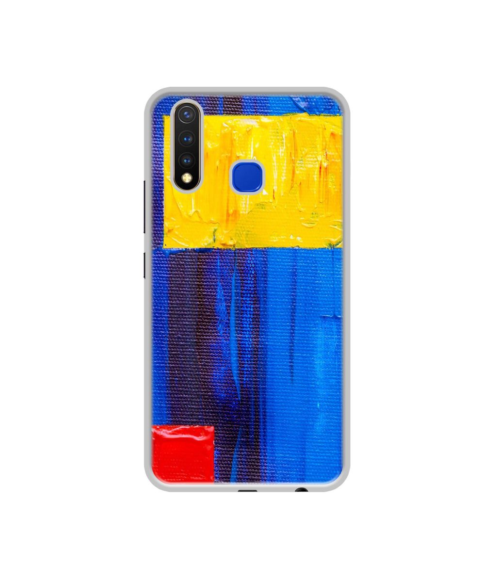 Amazon Brand - Solimo Designer Rectangle On Canvas UV Printed Soft Back Case Mobile Cover for Vivo U20