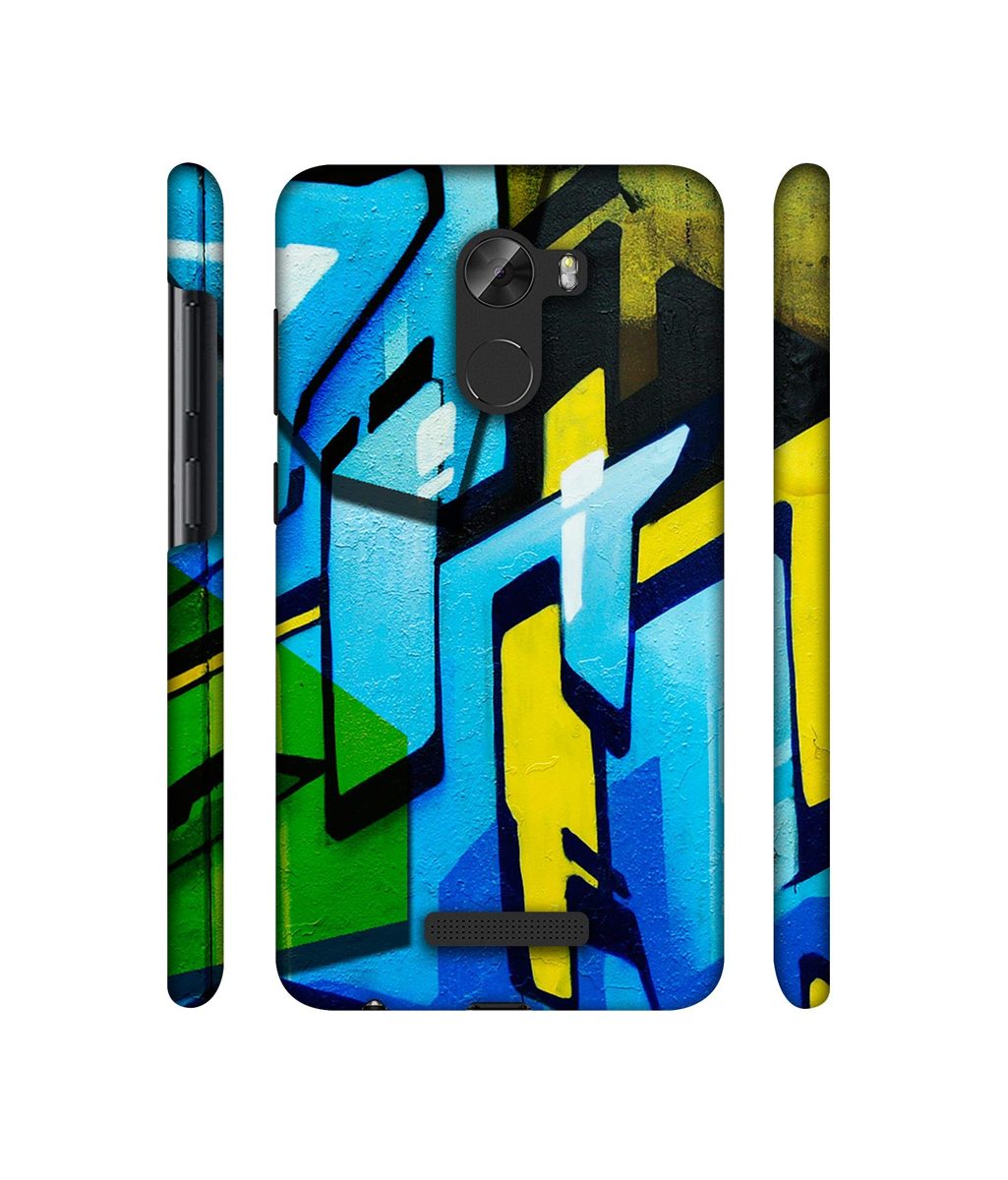 Amazon Brand - Solimo Designer Blue and Yellow Texture 3D Printed Hard Back Case Mobile Cover for Gionee A1 Lite