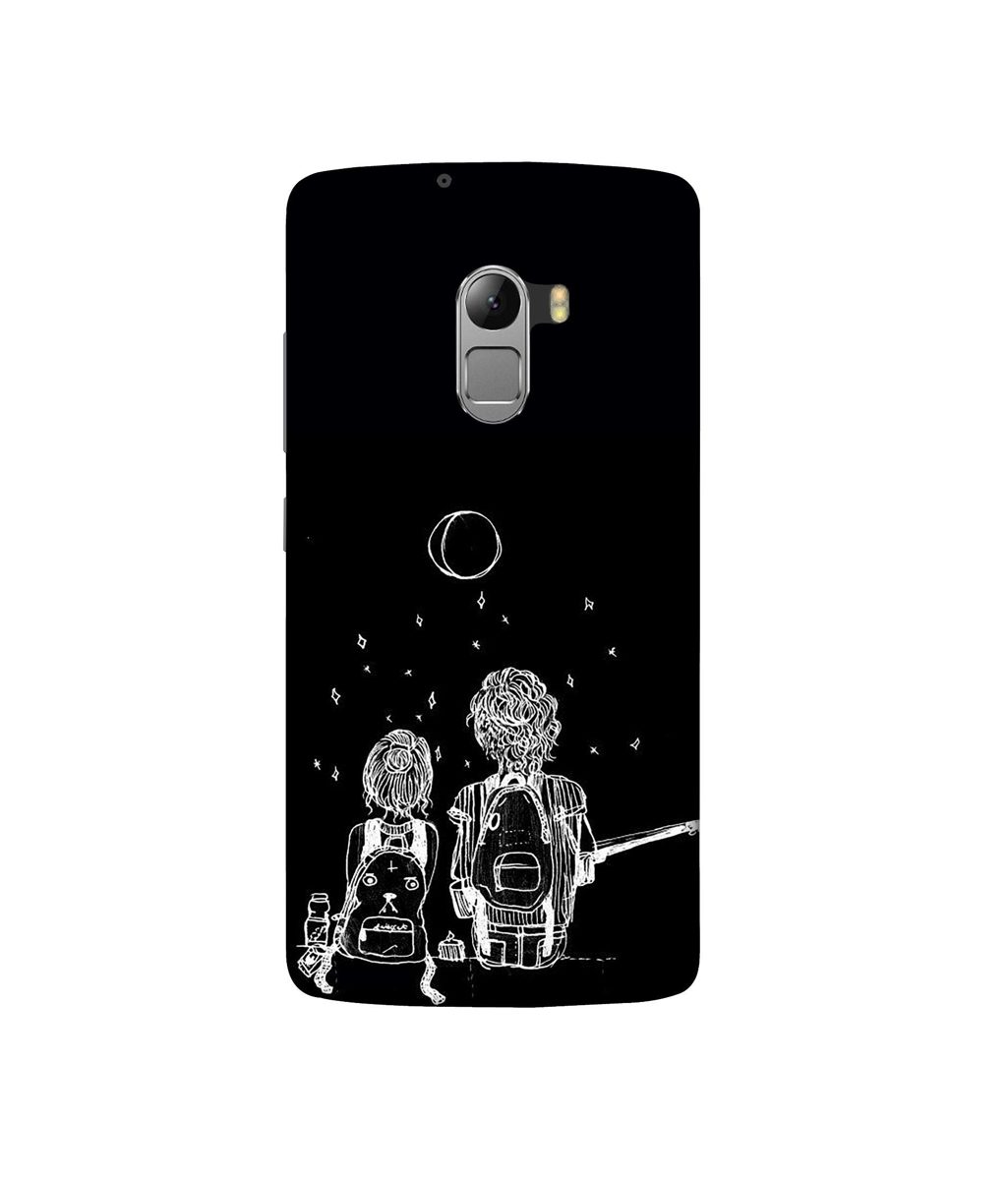 Amazon Brand - Solimo Designer Couples Sitting at Dark 3D Printed Hard Back Case Mobile Cover for Lenovo K4 Note
