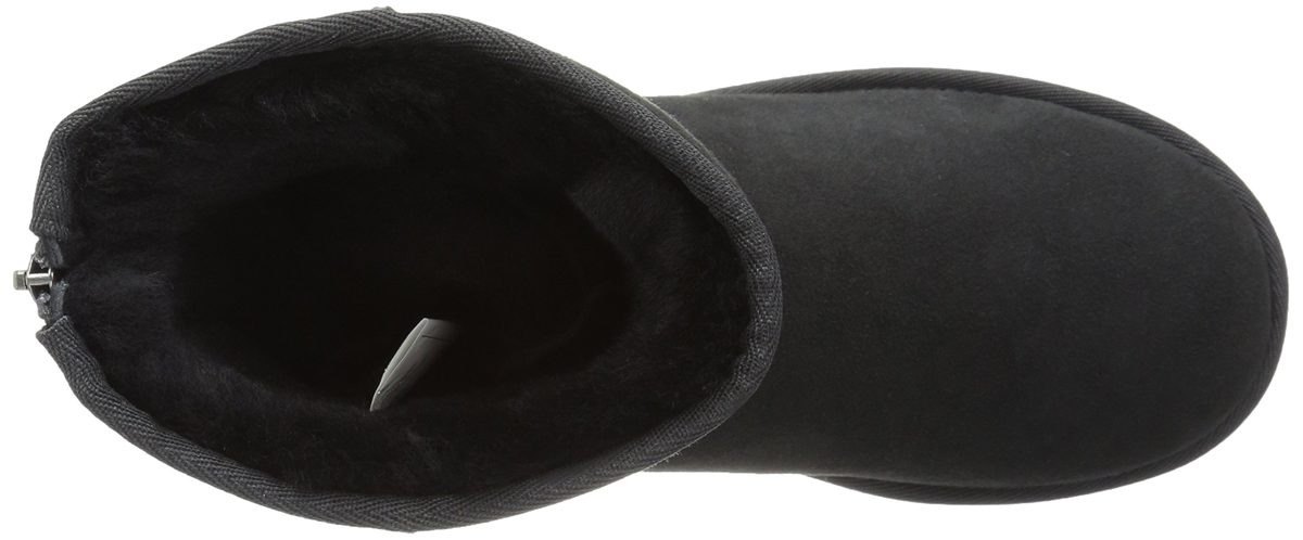 206 Collective Women's Balcom Short Back-Zip Shearling Boot Boot, Black, 11.5 B US