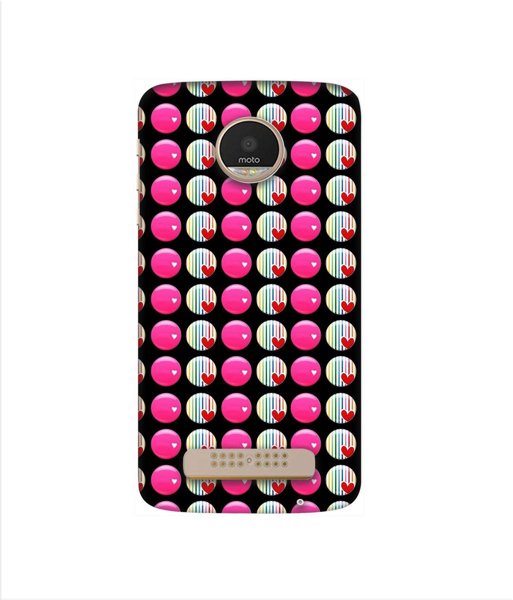 Amazon Brand - Solimo Designer Small Two Color Circle 3D Printed Hard Back Case Mobile Cover for Motorola Moto Z Play