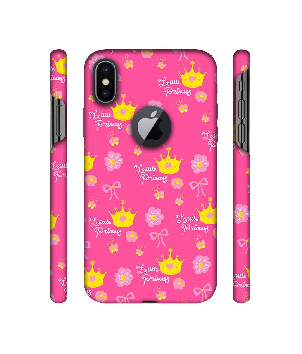 Amazon Brand - Solimo Designer Little Princess Pattern 3D Printed Hard Back Case Mobile Cover for Apple iPhone X (Logo Cut)
