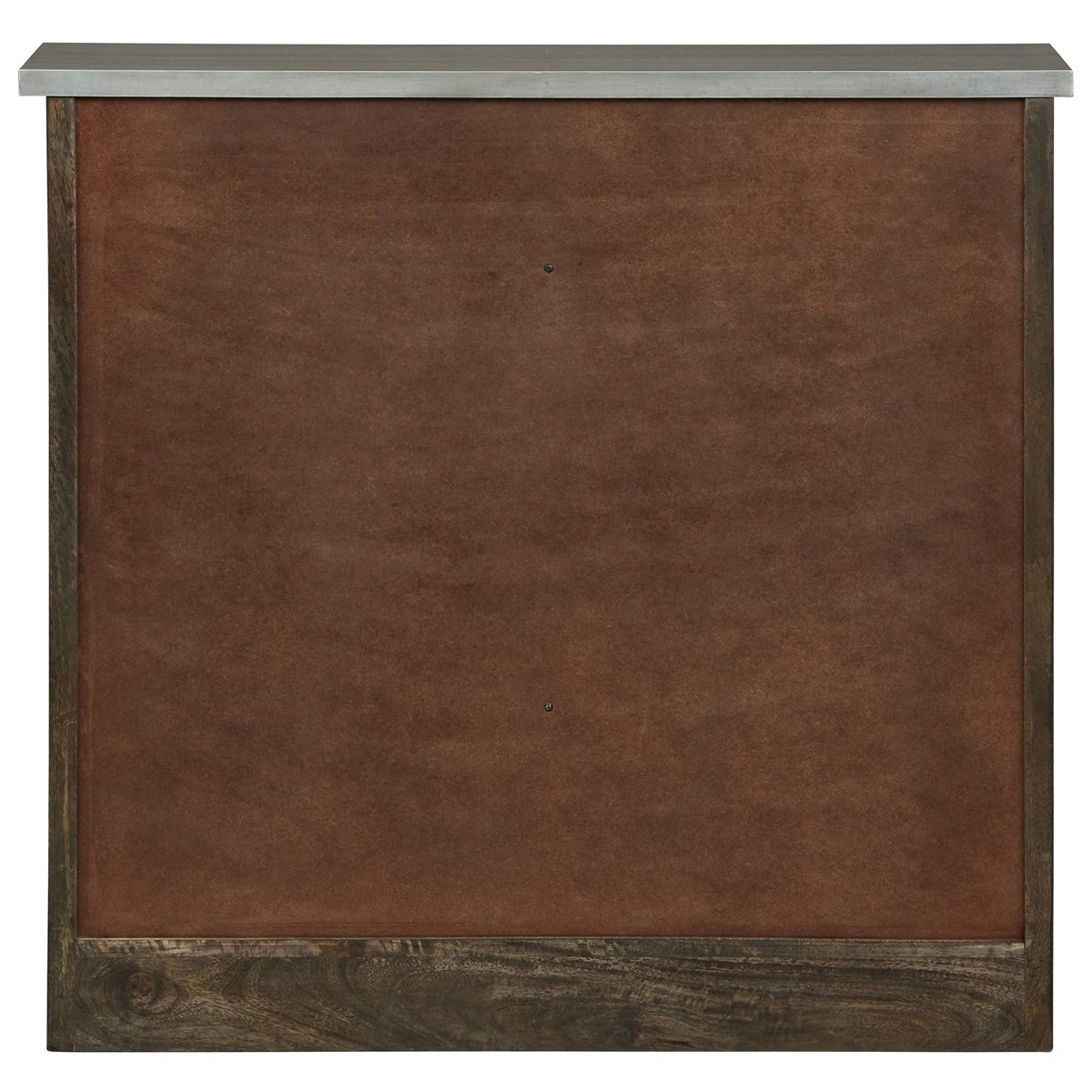 Amazon Brand – Stone & Beam Rustic Buffet 36"H, Carbon-Finished Wood with Distressed Gold Handles