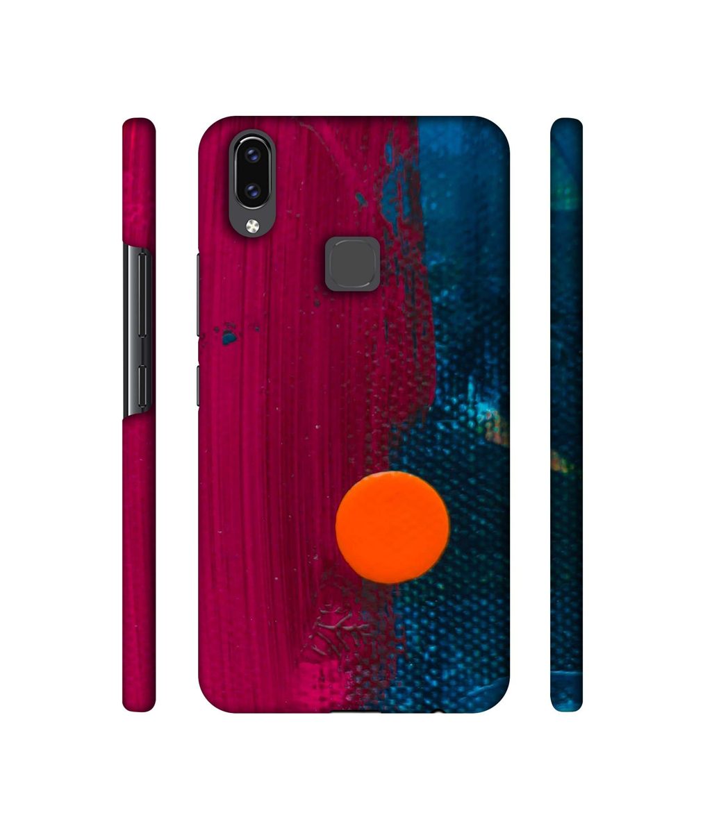 Amazon Brand - Solimo Designer Pink and Blue Brush Texture 3D Printed Hard Back Case Mobile Cover for Vivo V9 / V9 Pro