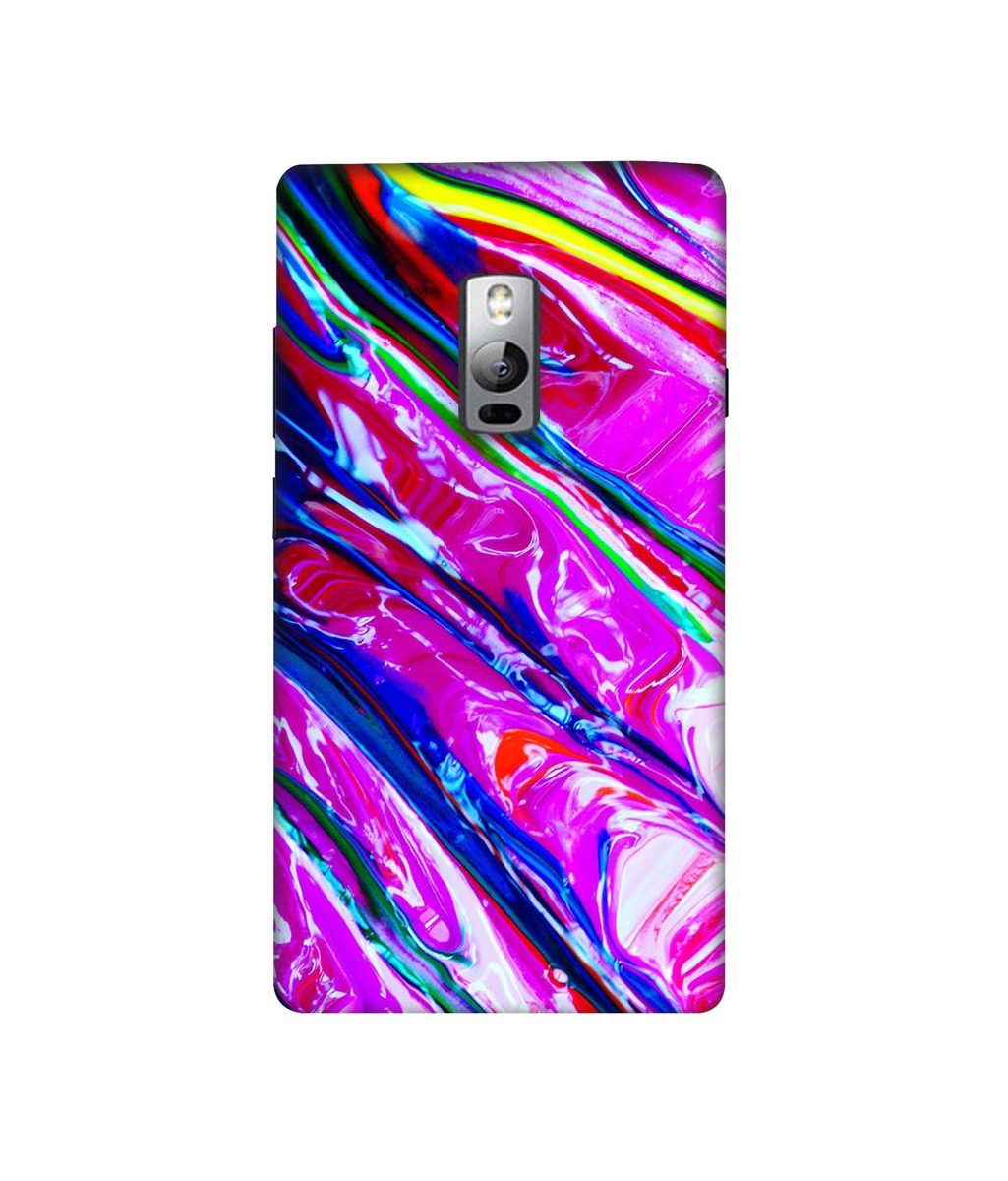Amazon Brand - Solimo Designer Oil Color 3D Printed Hard Back Case Mobile Cover for OnePlus 2