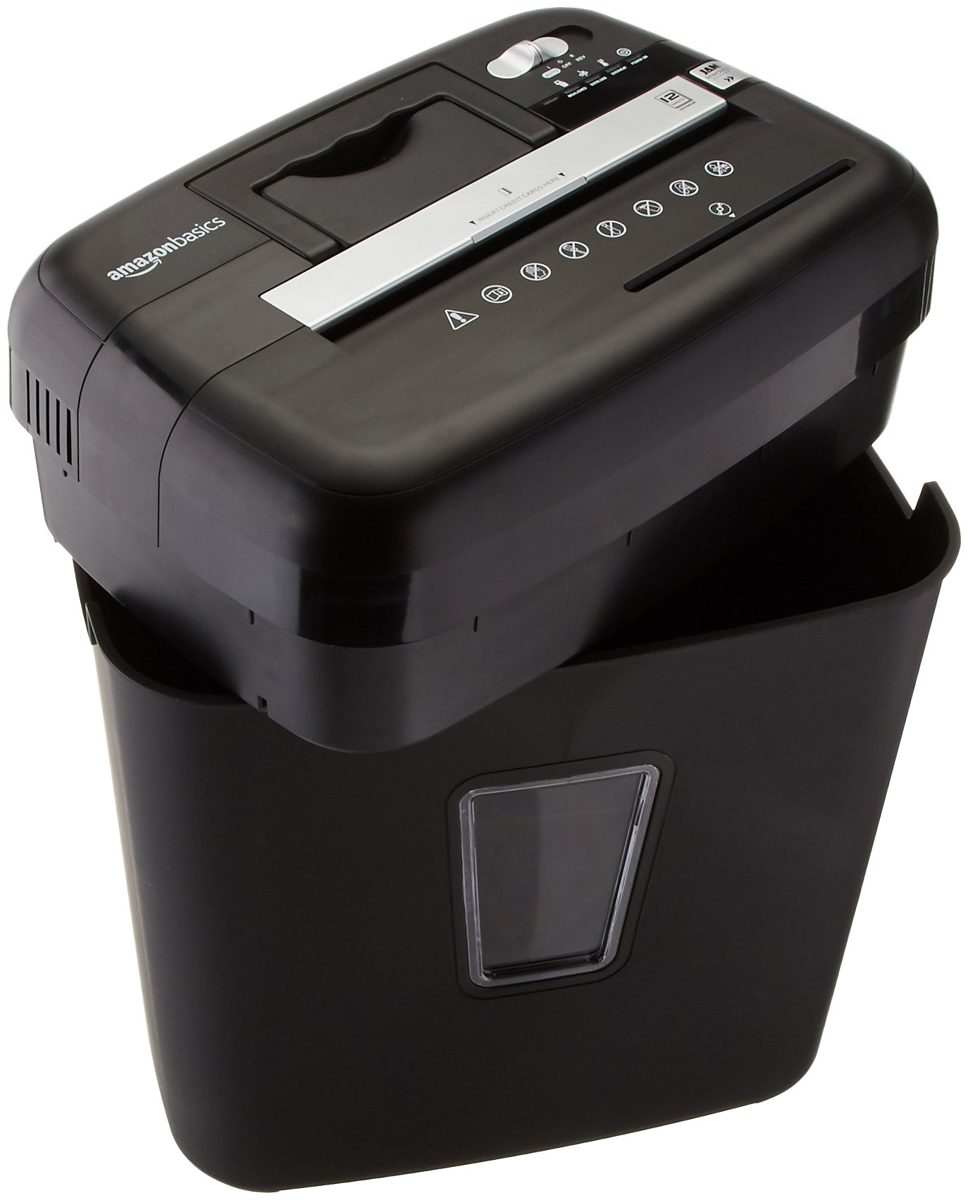 AmazonBasics 12-Sheet Cross-Cut Paper/ CD/ Credit Card Shredder