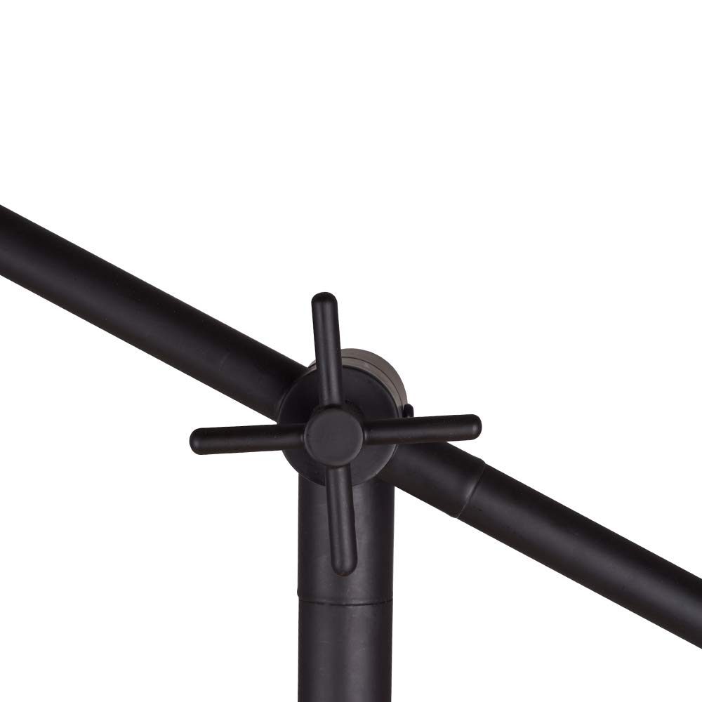 Amazon Brand – Stone & Beam Industrial Adjustable Pharmacy Living Room Floor Lamp with LED Light Bulb - 10 x 31 x 51 Inches, Oil-Rubbed Bronze