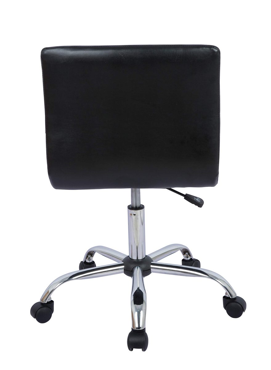 AmazonBasics Modern, Low-Back, Adjustable, Swivel, Armless Office Task Desk Chair with Casters, Black