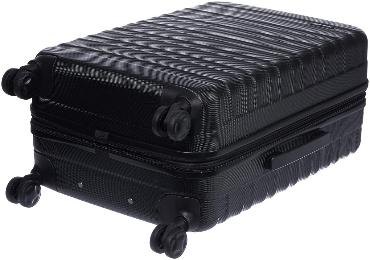 (Renewed) AmazonBasics 68 cm Black Hardsided Check-in Trolley