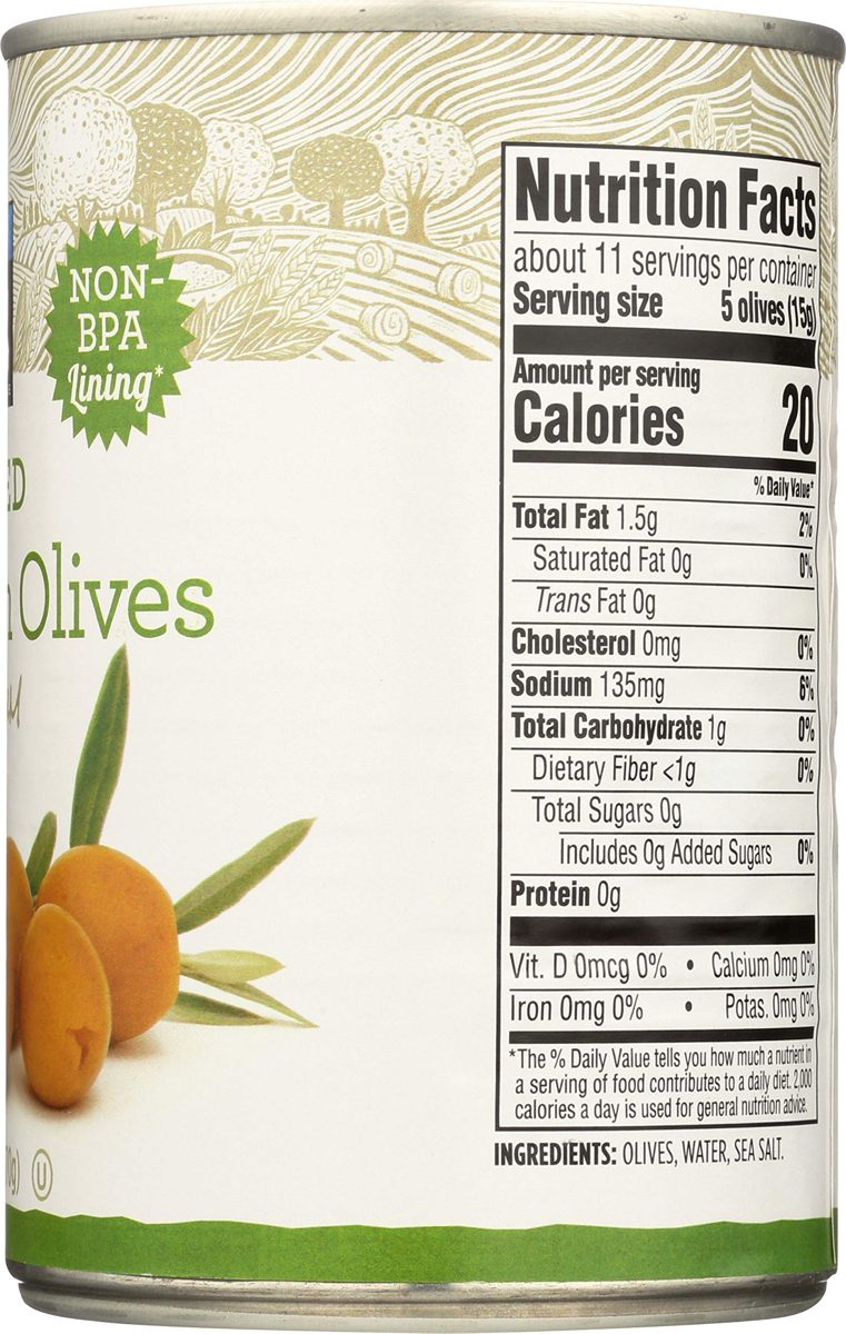 365 Everyday Value, Pitted Ripe Green Olives, Medium, 6 oz