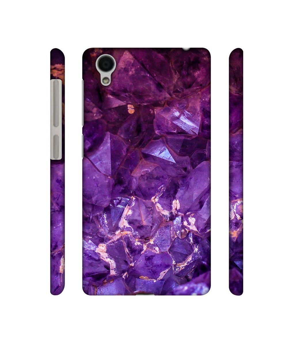 Amazon Brand - Solimo Designer Purpal Stone 3D Printed Hard Back Case Mobile Cover for Vivo Y51L