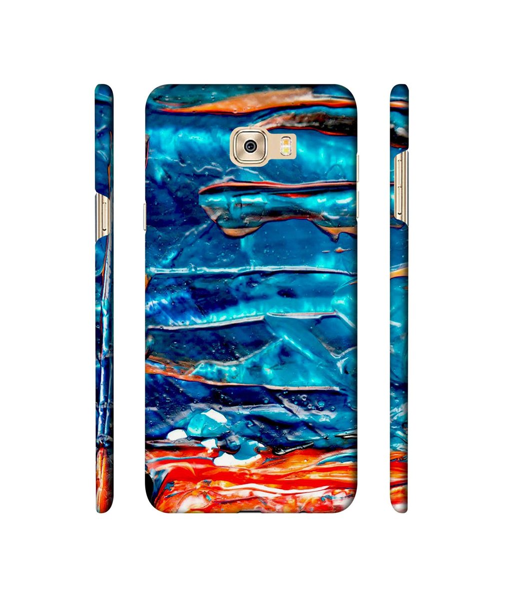 Amazon Brand - Solimo Designer Blue Oil Color 3D Printed Hard Back Case Mobile Cover for Samsung Galaxy C7 Pro