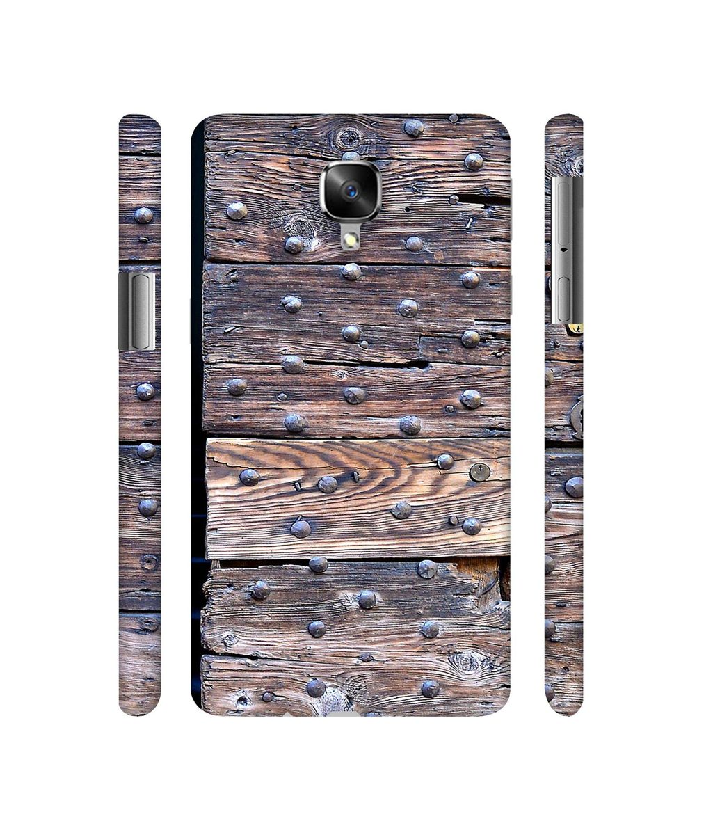 Amazon Brand - Solimo Designer Wooden Blocks Check 3D Printed Hard Back Case Mobile Cover for OnePlus 3 / OnePlus 3T