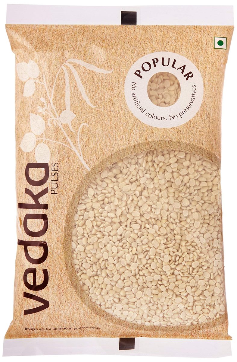 Amazon Brand - Vedaka Popular White Urad Split, 2kg