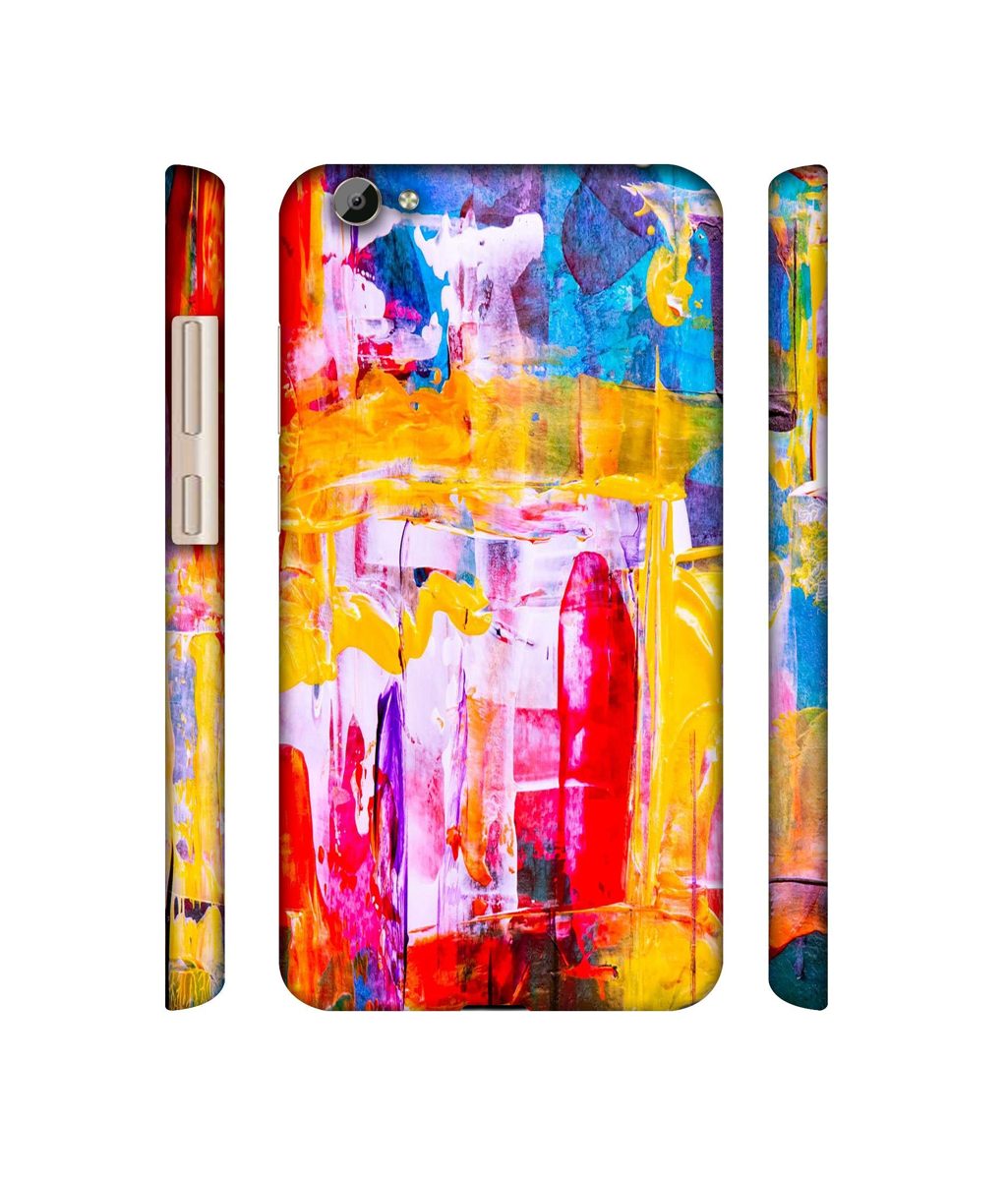 Amazon Brand - Solimo Designer Multicolor Canvas Paint 3D Printed Hard Back Case Mobile Cover for Vivo Y66