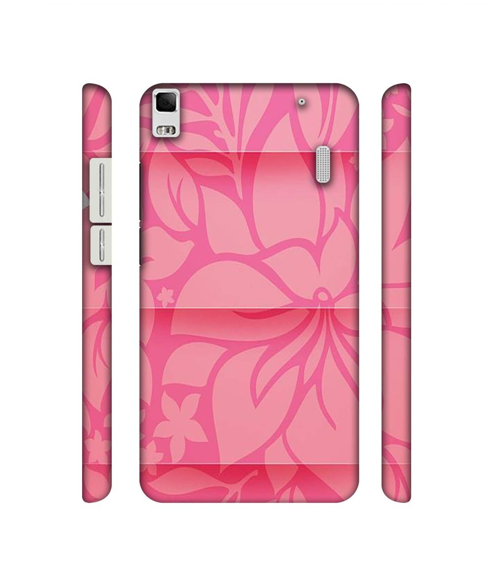 Amazon Brand - Solimo Designer Pink Flower Banch Print On Cloth 3D Printed Hard Back Case Mobile Cover for Lenovo A7000
