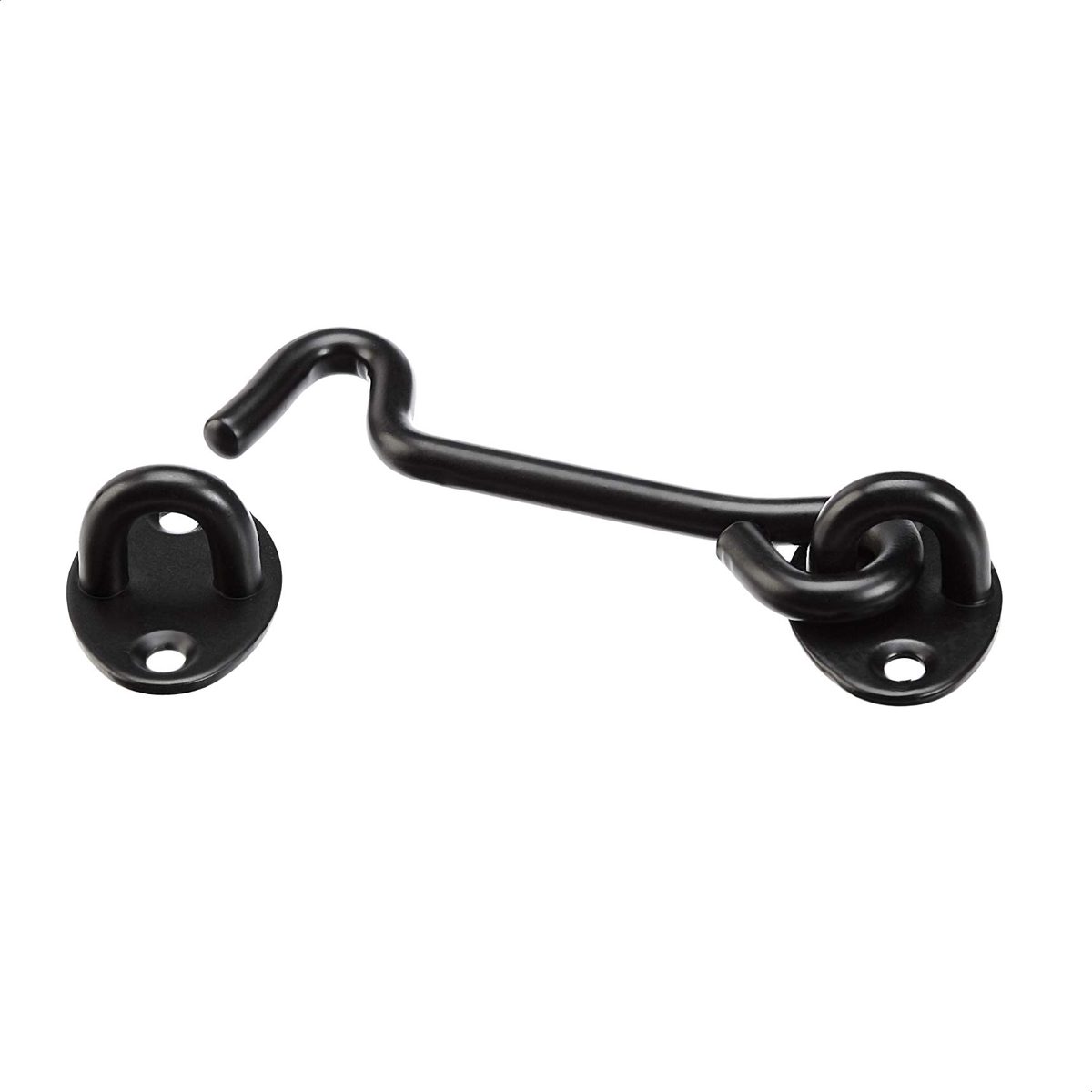 AmazonBasics Gate Latch - Stainless Steel, Black