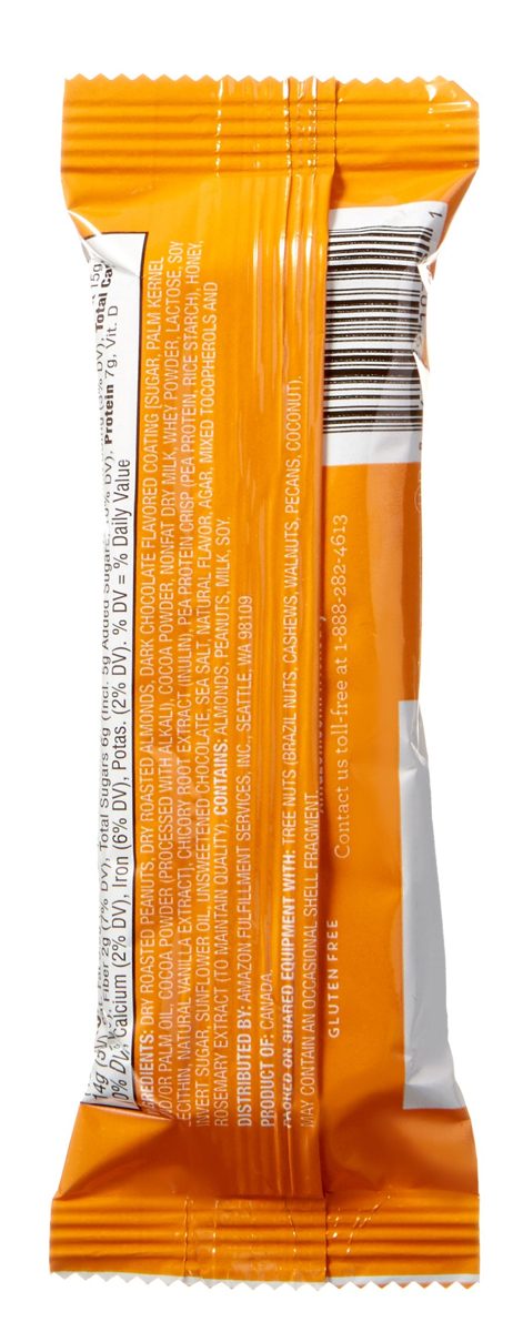 Wickedly Prime Nut Bar, Peanut & Almond, Gluten Free, Kosher, 1.4 Ounce (Pack of 5)
