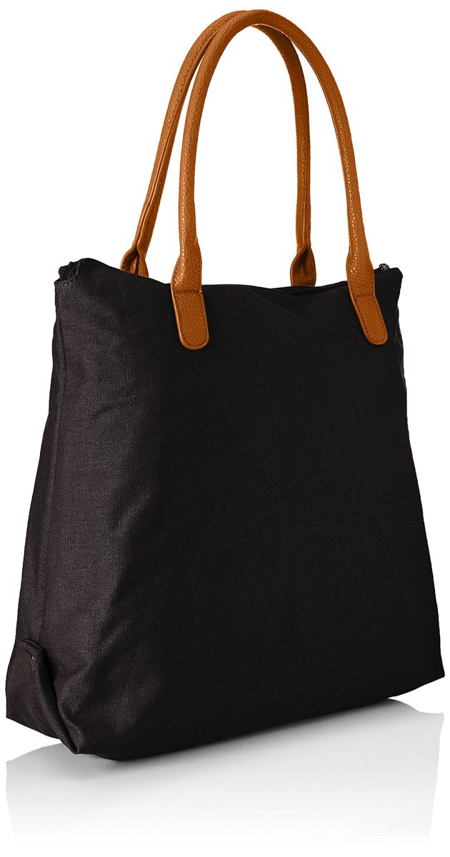 handbag Stella, Black Cognac