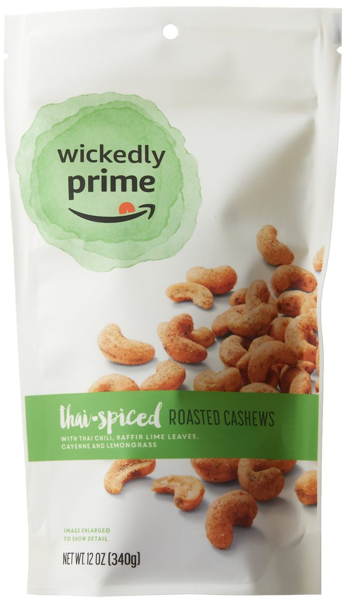 Wickedly Prime Roasted Cashews, Thai-Spiced, 12 Ounce