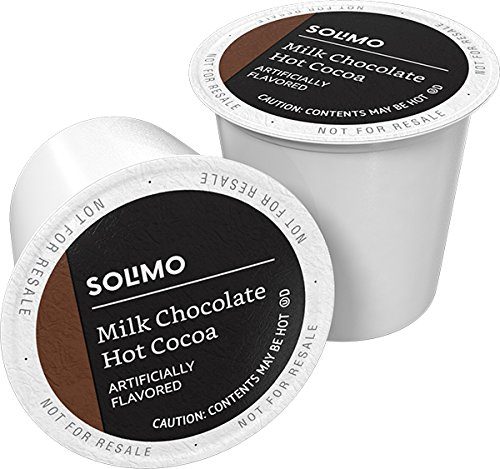 Amazon Brand - 24 Ct. Solimo Tea Pods, English Breakfast, Compatible with 2.0 K-Cup Brewers & 24 Ct. Solimo Hot Cocoa Pods, Milk Chocolate Flavored, Compatible with 2.0 K-Cup Brewers