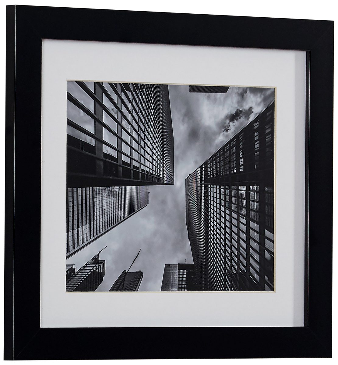 Rivet Black and White Matted Skyscrapers