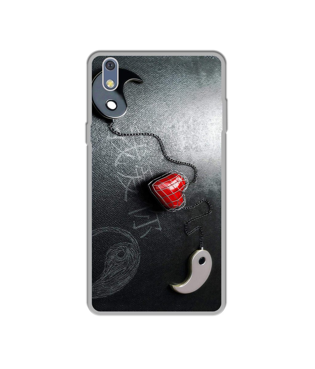 Amazon Brand - Solimo Designer Chinnese Yin and Yang UV Printed Soft Back Case Mobile Cover for Lyf Water 8