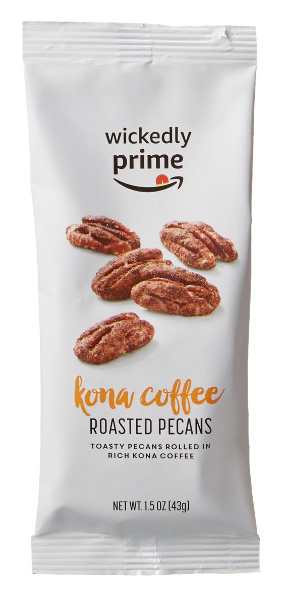 Wickedly Prime Roasted Pecans, Kona Coffee, Snack Pack, 1.5 Ounce (Pack of 15)