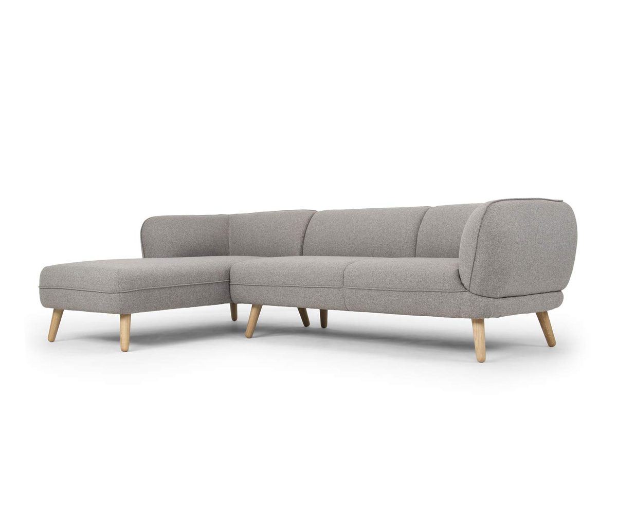 Amazon Movian Kemi 3 Seater Corner Sofa 266 x 86 x 73 cm Grey