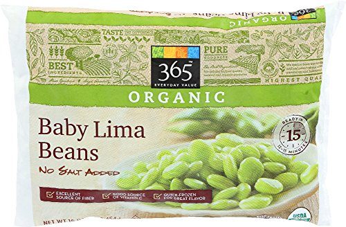 365 Everyday Value, Organic Baby Lima Beans, No Salt Added, 16 oz, (Frozen) Casepack